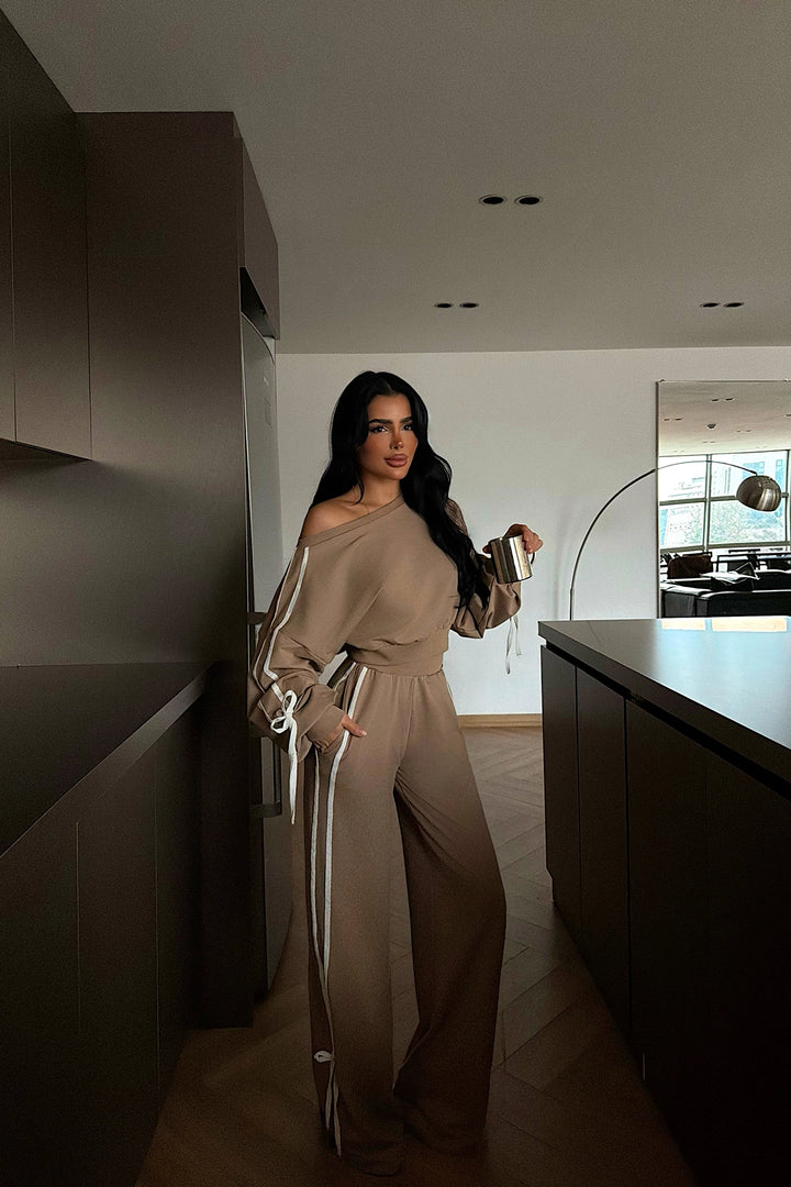 EYY Women Tan Calesia Tracksuit Set - Harrogate