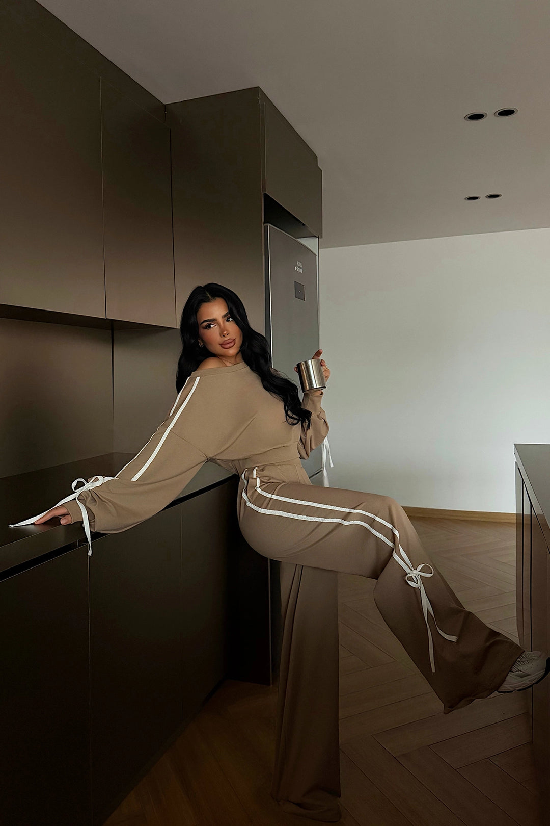 EYY Women Tan Calesia Tracksuit Set - Harrogate