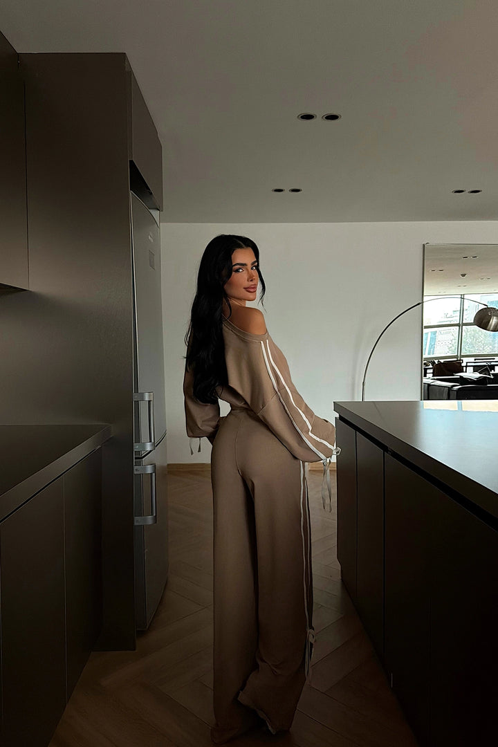 EYY Women Tan Calesia Tracksuit Set - Harrogate