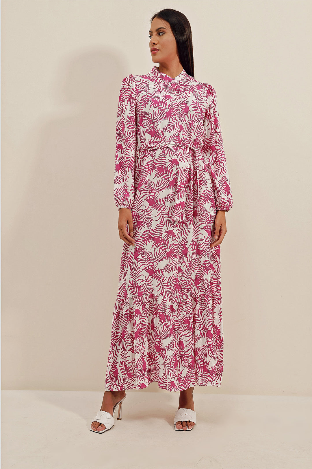 BGD Women Exotic Pattern Dress - Fuchsia - Jiquílpan de Juárez