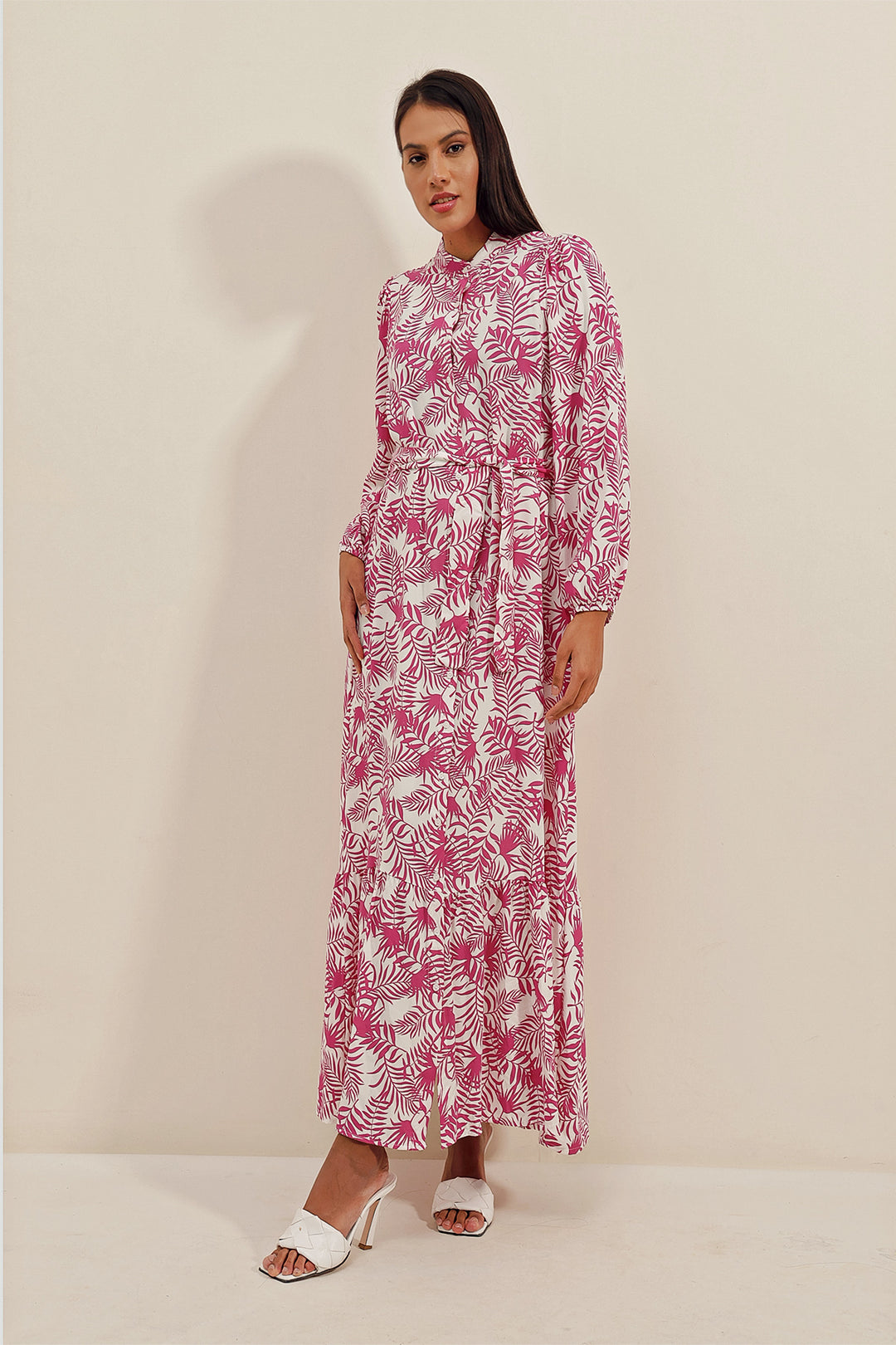BGD Women Exotic Pattern Dress - Fuchsia - Jiquílpan de Juárez