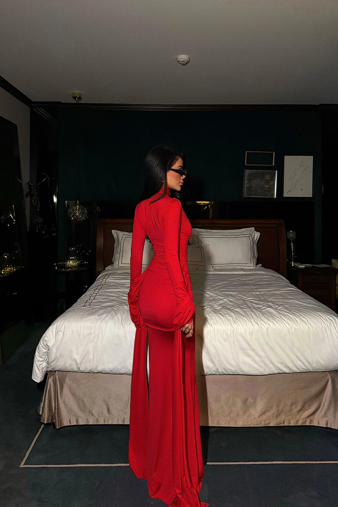 EYY Women Red Long Evening Dress - El Mirage
