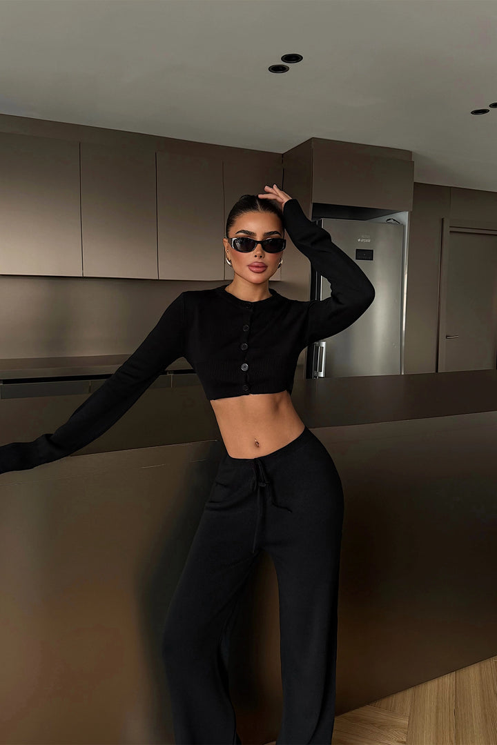 EYY Women Black Knit Set - Brisbane