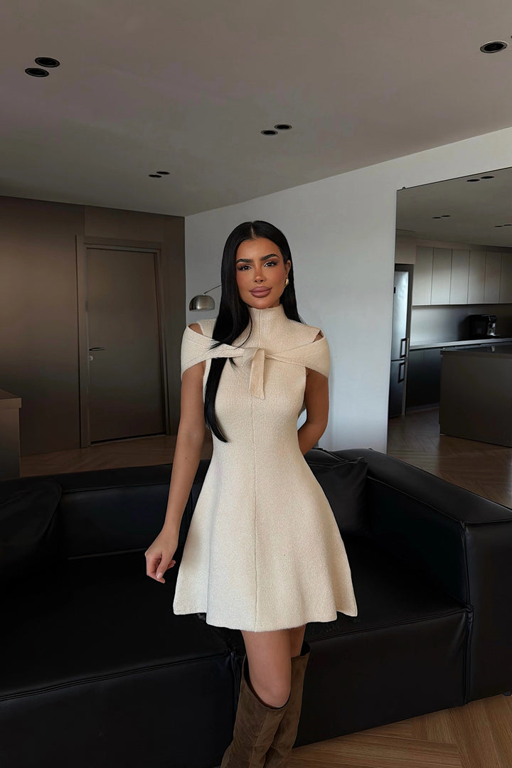 EYY Women Cream Midi Dress - Fort Wayne