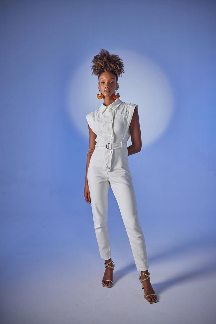 HLLY Women Pearl Jumpsuit White - Schwerin