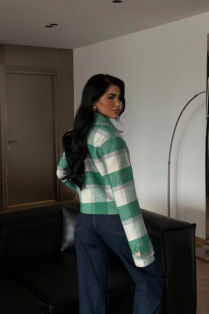 EYY Women Yeşil Kaşmir Ceket - Parkland