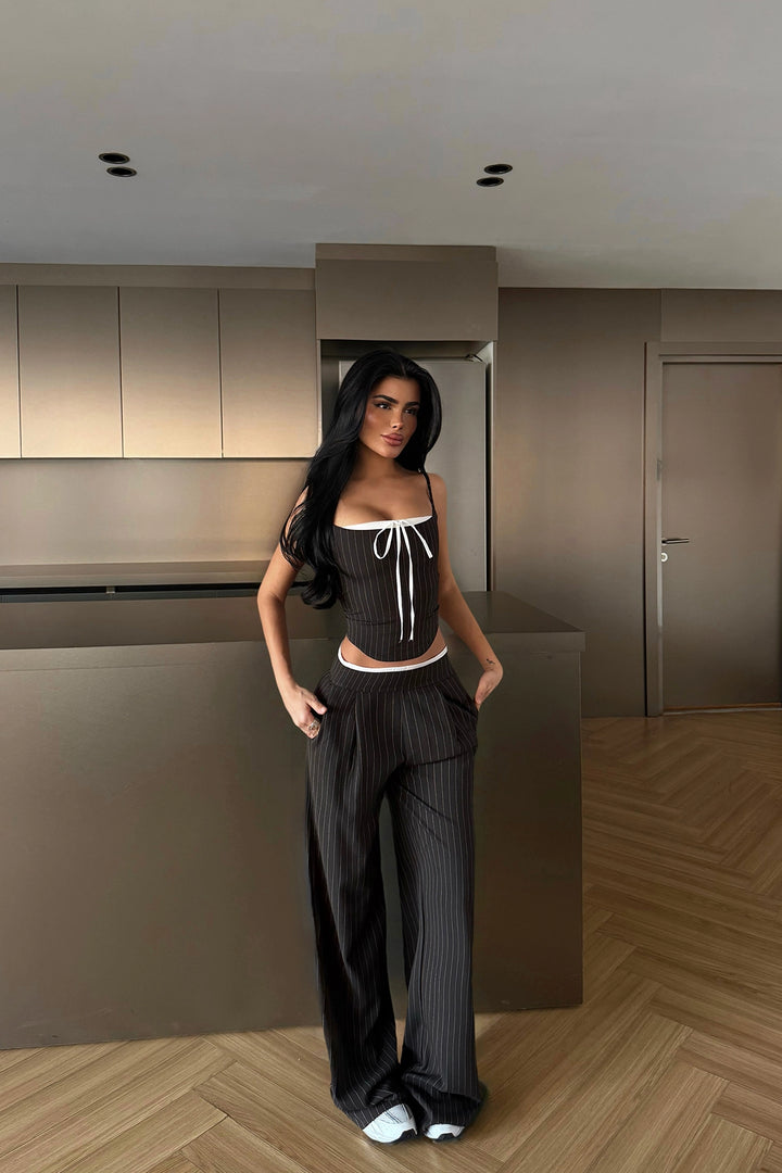EYY Women Kahverengi Pantolon Takımı - Palma