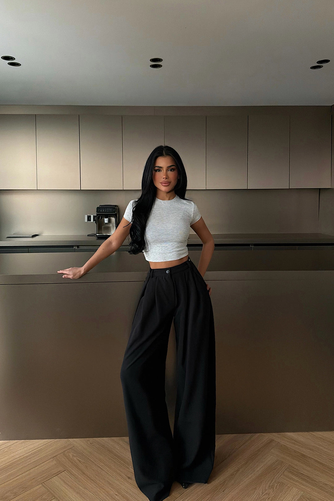 EYY Women Black High-Waisted Trousers - Lynchburg