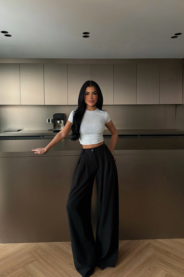 EYY Women Black High-Waisted Trousers - Lynchburg
