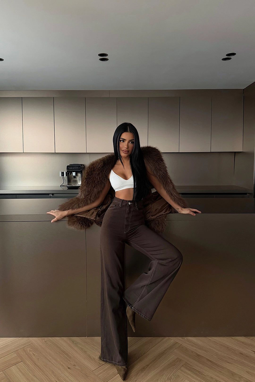 EYY Women Brown Jeans - South Fulton