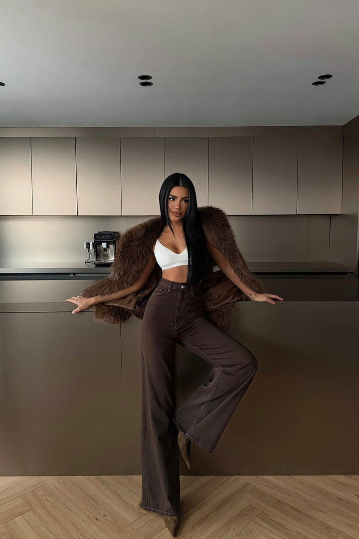 EYY Women Brown Jeans - South Fulton
