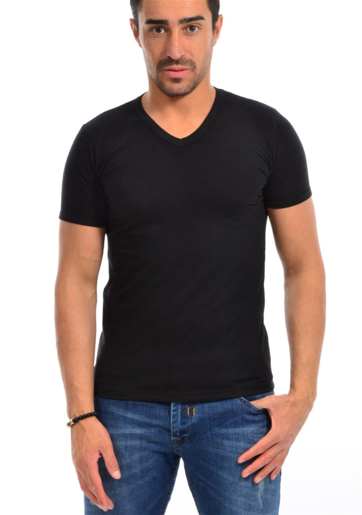 MPL Men's Slimfit V Neck Short Sleeve T-shirt 101EY010001 - Santa Eulalia del Río