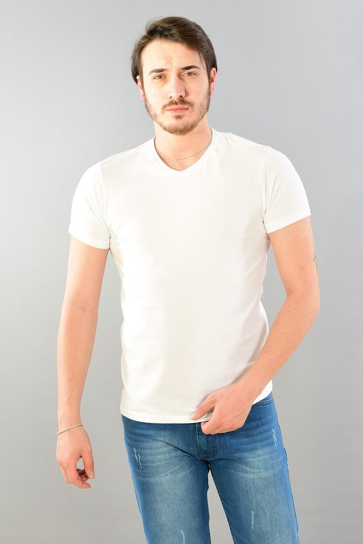 MPL Men's Short Sleeve V Neck T-shirt 1202EY01001 - Ermezinde