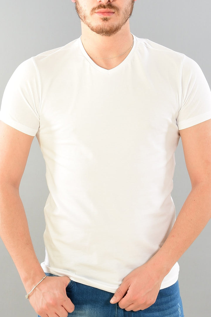 MPL Men's Short Sleeve V Neck T-shirt 1202EY01001 - Ermezinde