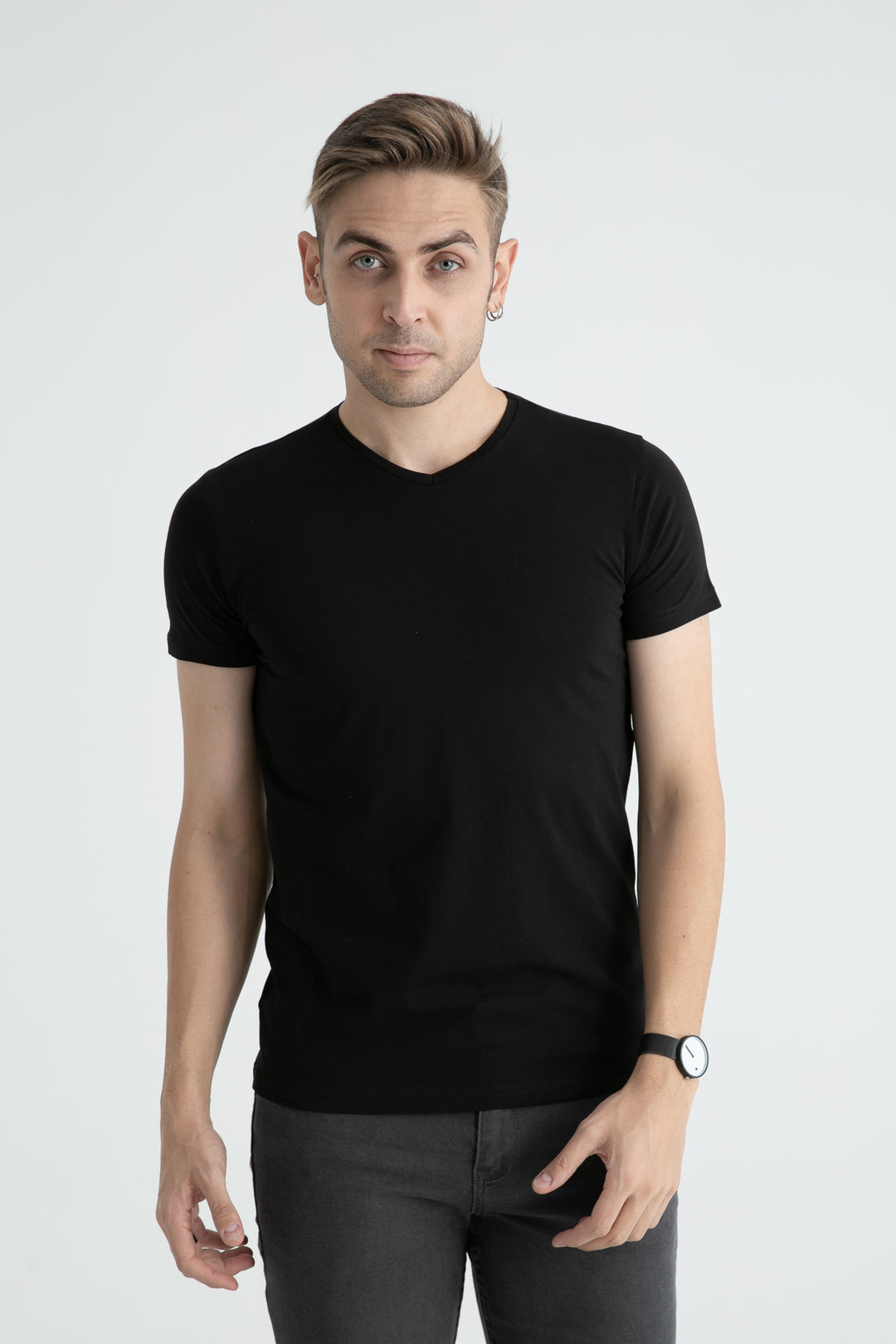 MPL Men's Short Sleeve V Neck T-shirt 1202EY01001 - Tala