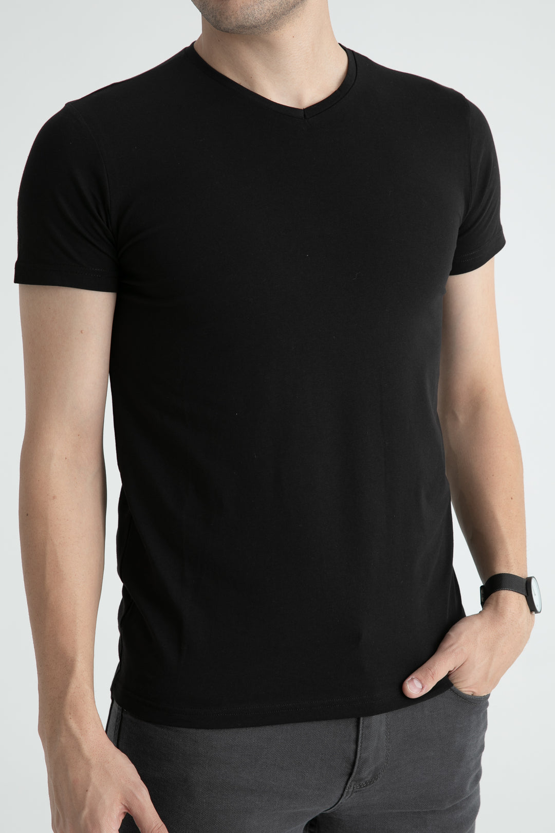 MPL Men's Short Sleeve V Neck T-shirt 1202EY01001 - Tala