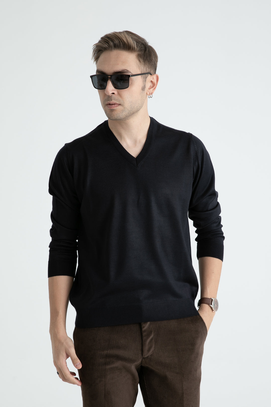 MPL Men's V-Neck Sweater - Hot Springs