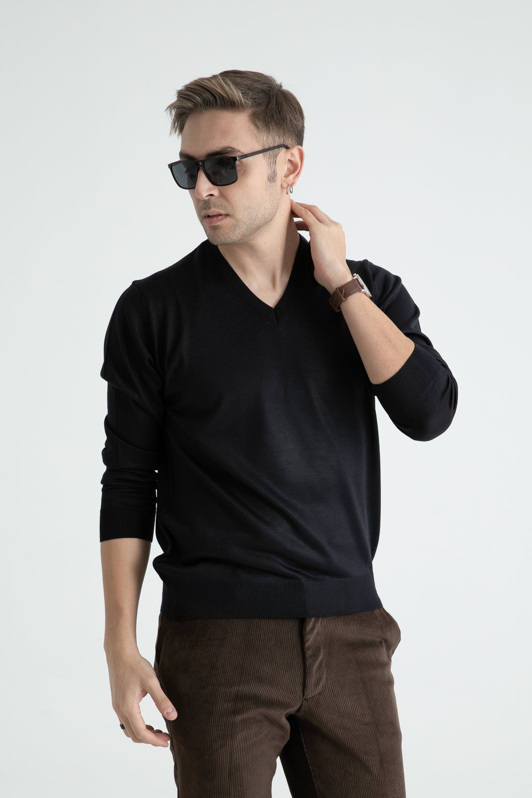 MPL Men's V-Neck Sweater - Hot Springs