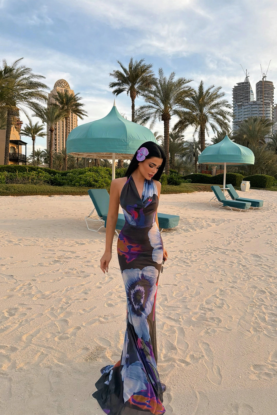 EYY Women Multicolored Dress with Back Detail - Eccles