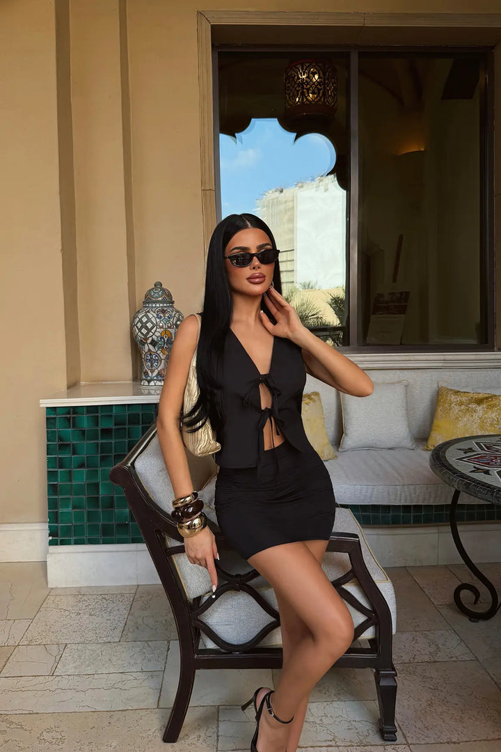 EYY Women Black Skirt Set - Eugene