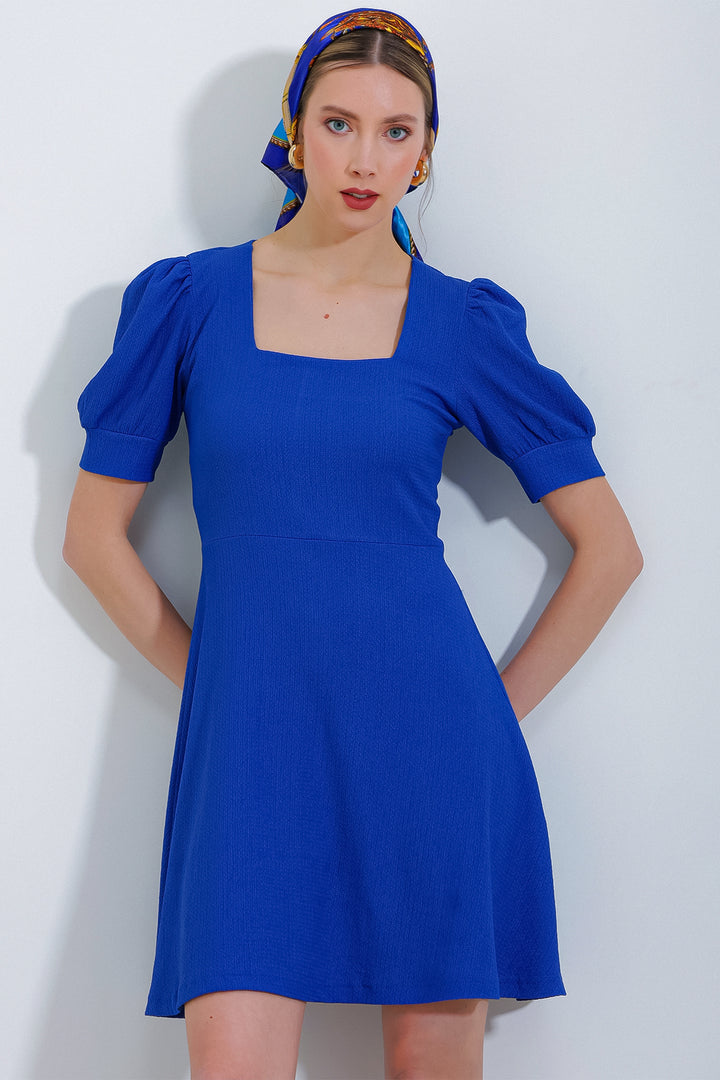 BGD Women Woman Square Neck Knitted Mini Dress - Avondale