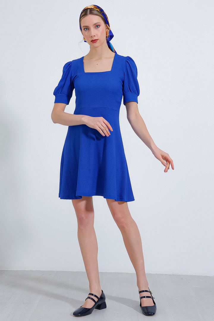 BGD Women Woman Square Neck Knitted Mini Dress - Avondale