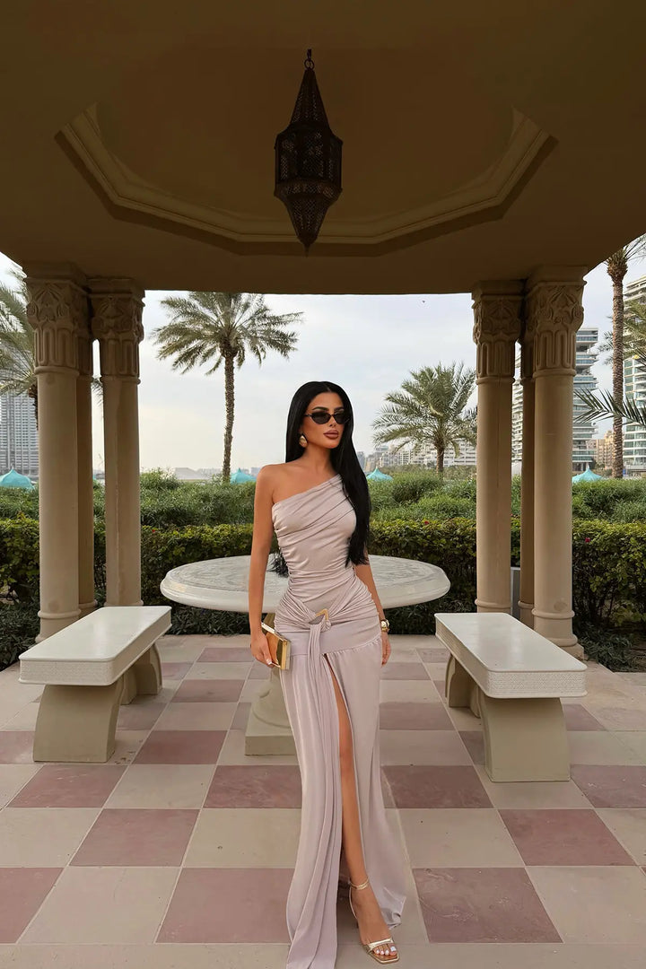 EYY Women Mink Nicolette Long Slit Dress - Varese