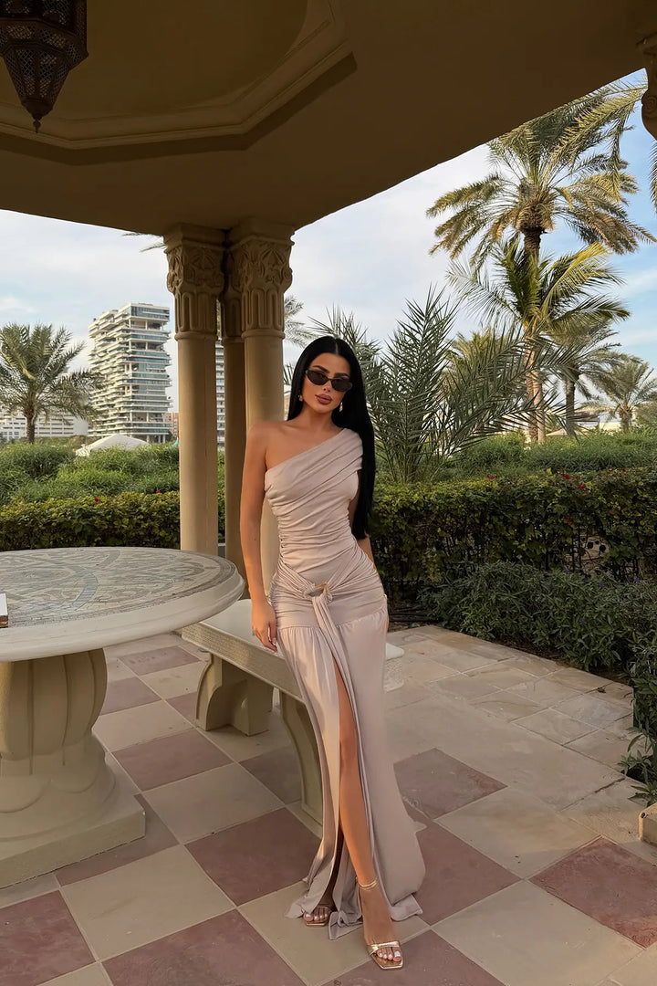 EYY Women Mink Nicolette Long Slit Dress - Varese