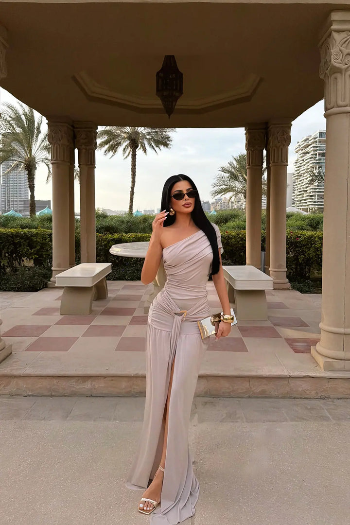EYY Women Mink Nicolette Long Slit Dress - Varese
