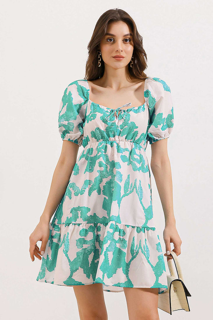 BGD Women Flared Poplin Dress - D. Mint - Avondale