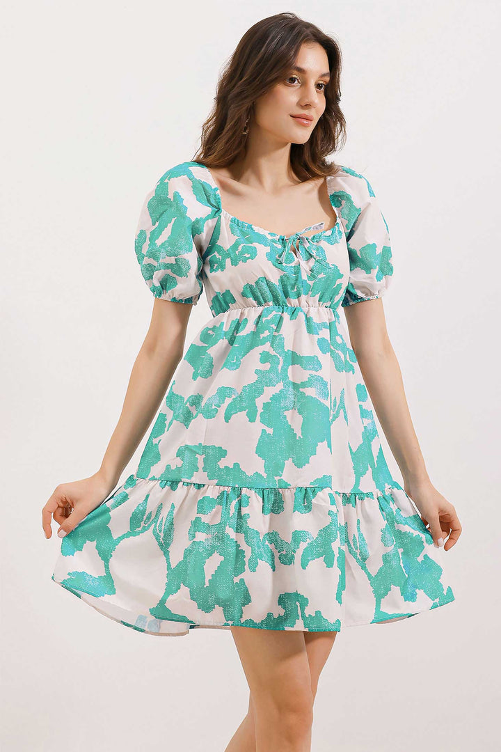 BGD Women Flared Poplin Dress - D. Mint - Avondale