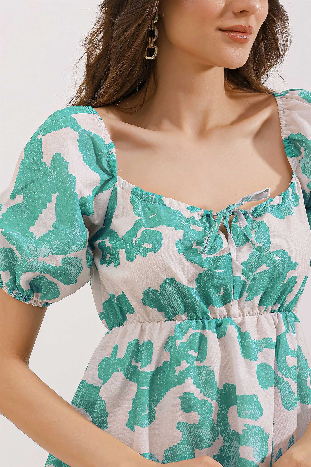 BGD Women Flared Poplin Dress - D. Mint - Avondale