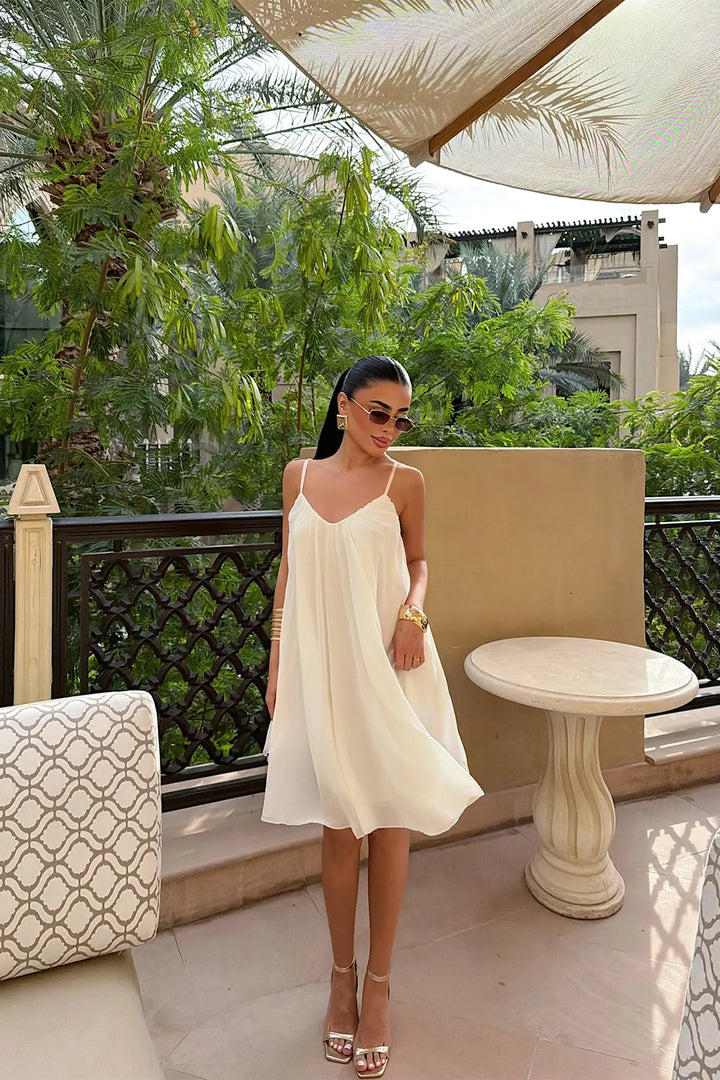 EYY Women White Strappy Midi Dress - Texas City