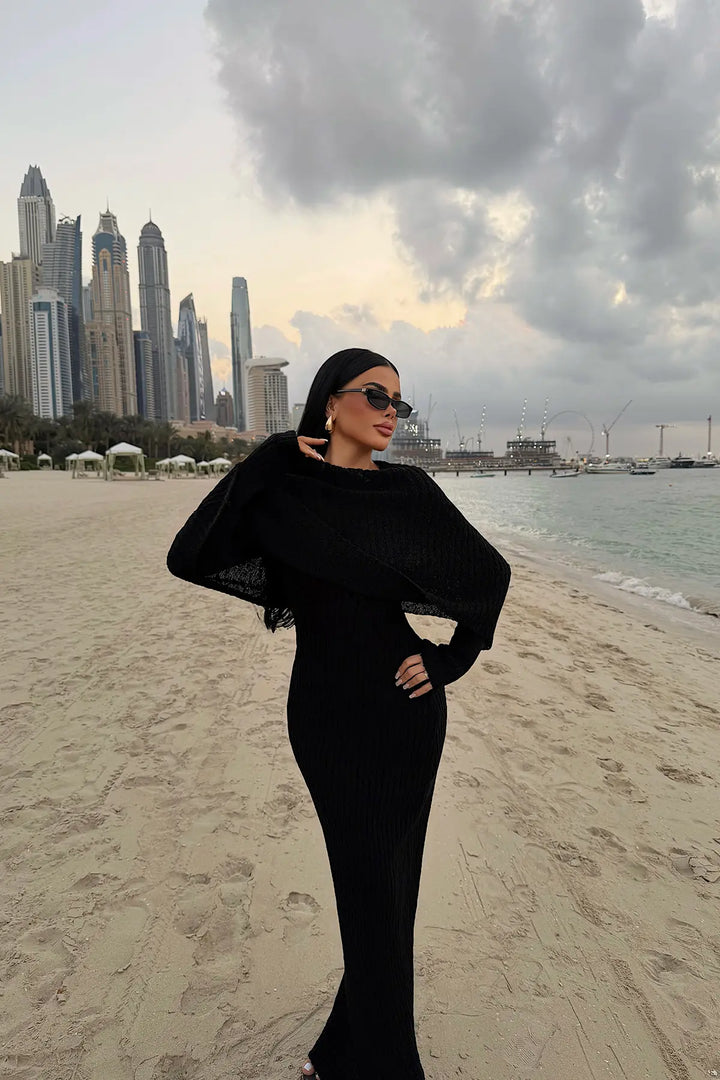 EYY Women Black Knit Dress - Apaseo el Grande