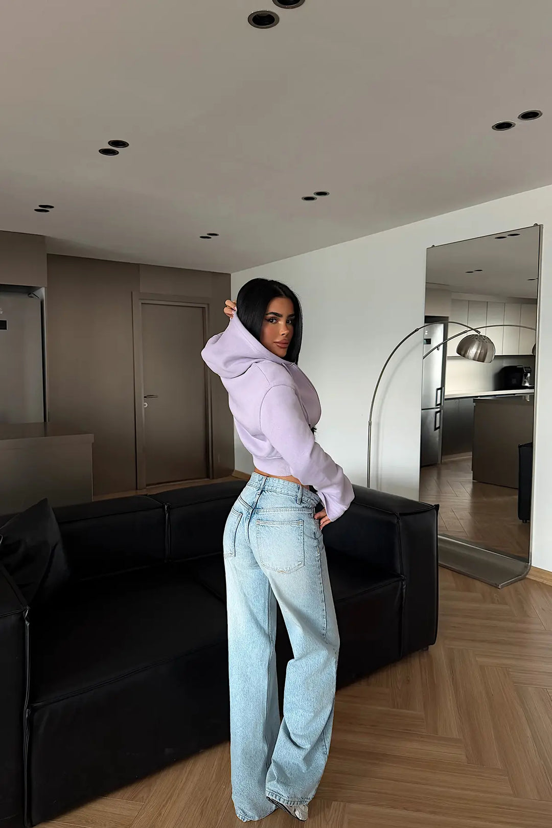 EYY Women Lilac Crop Cut Cardigan - Ingolstadt