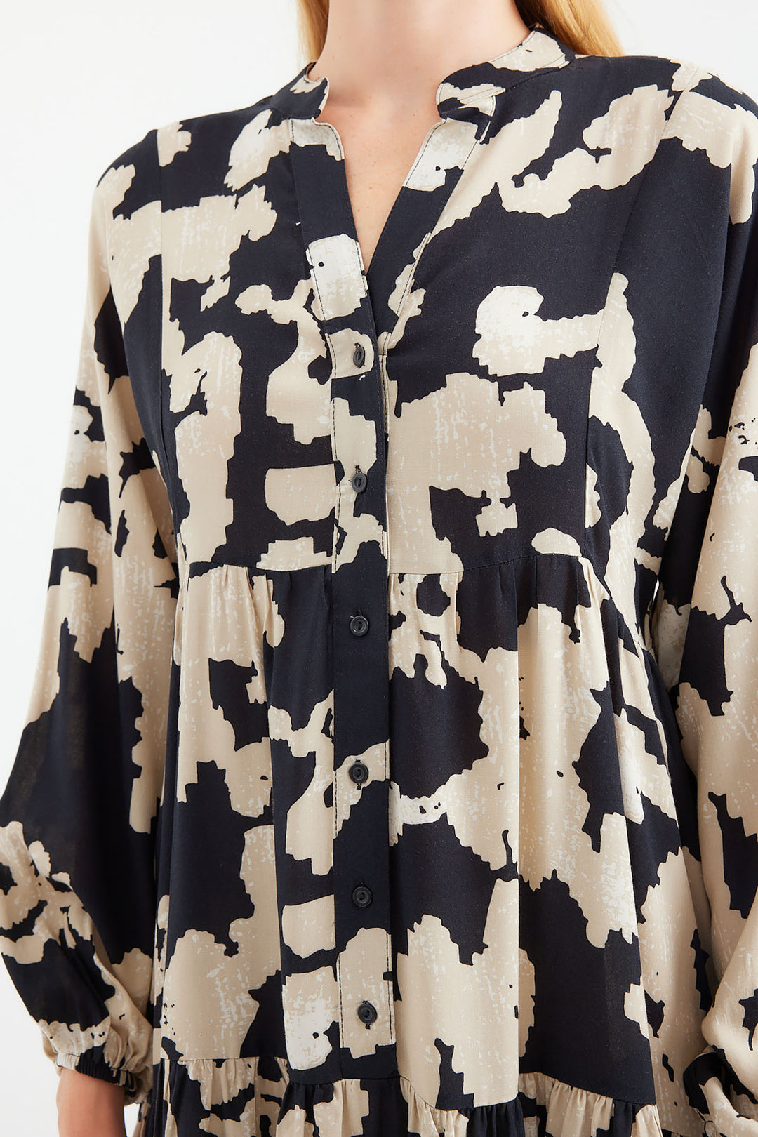 BGD Women Authentic Patterned Hijab Dress - A.Beige - Bottrop