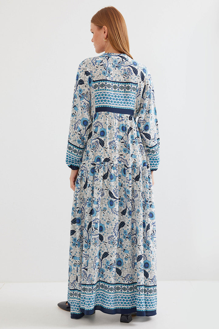 BGD Women Woman Blue Navy Viscose Hijab Dress 2423 - Heidenheim