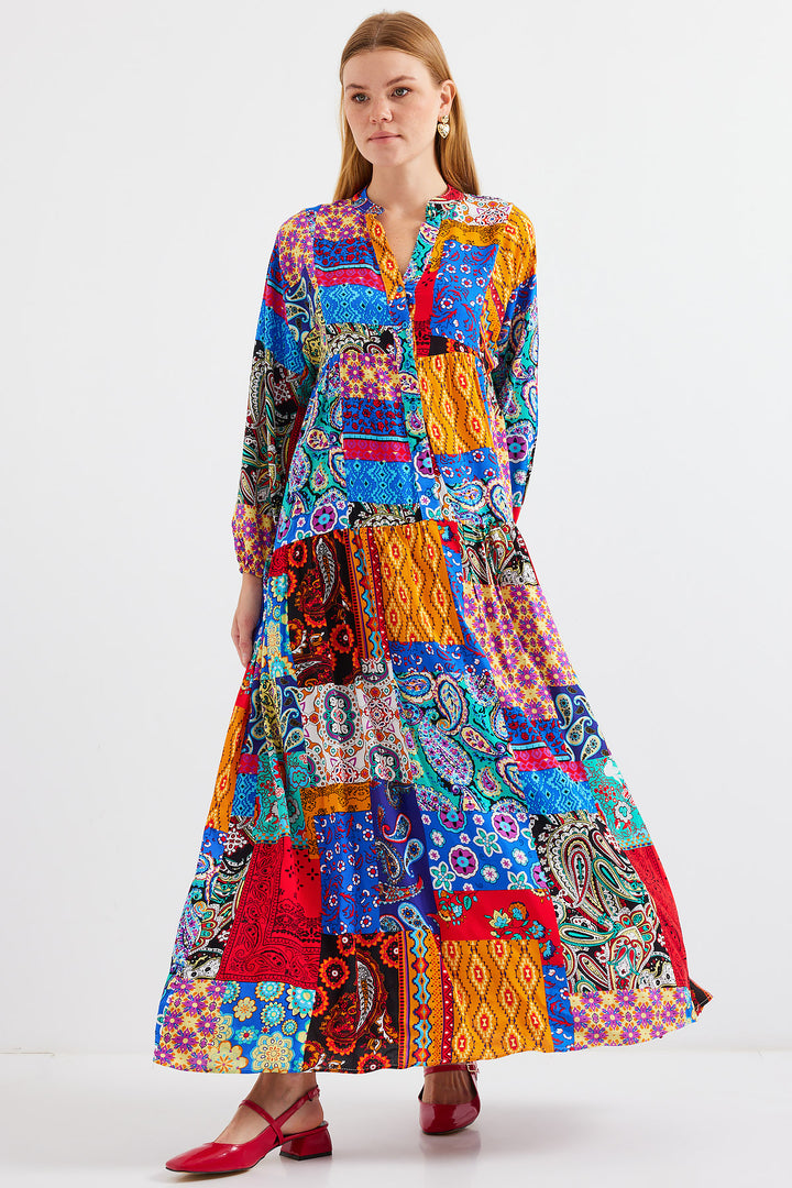 BGD Women Authentic Patterned Dress - Multi-colored - King’s Lynn