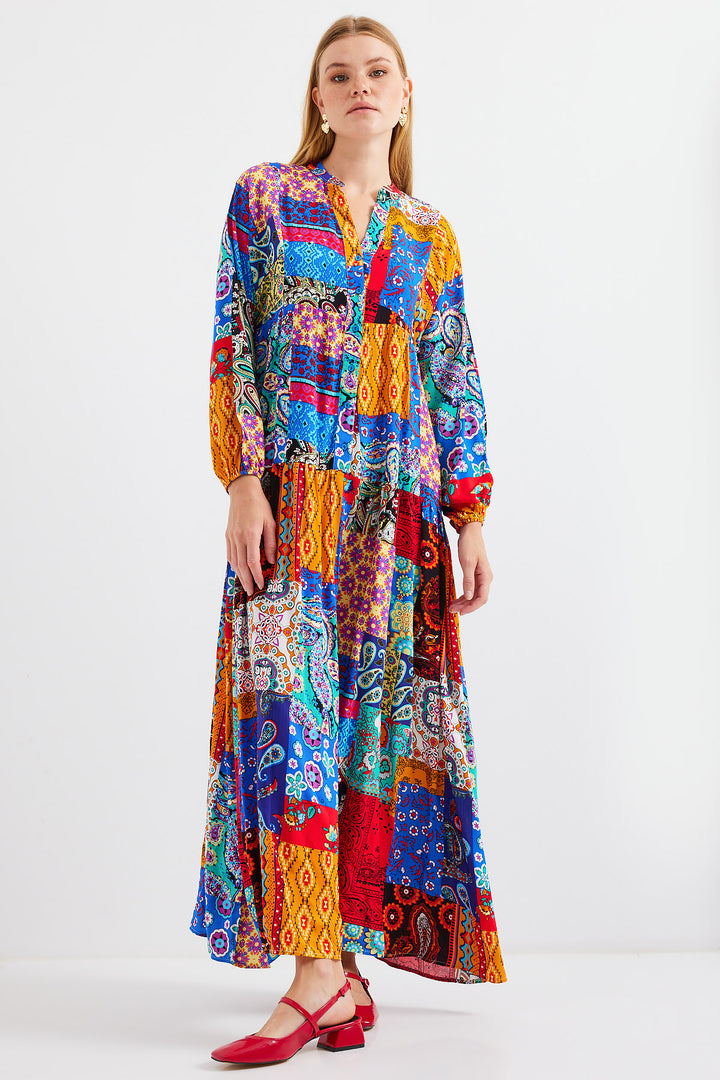 BGD Women Authentic Patterned Dress - Multi-colored - King’s Lynn