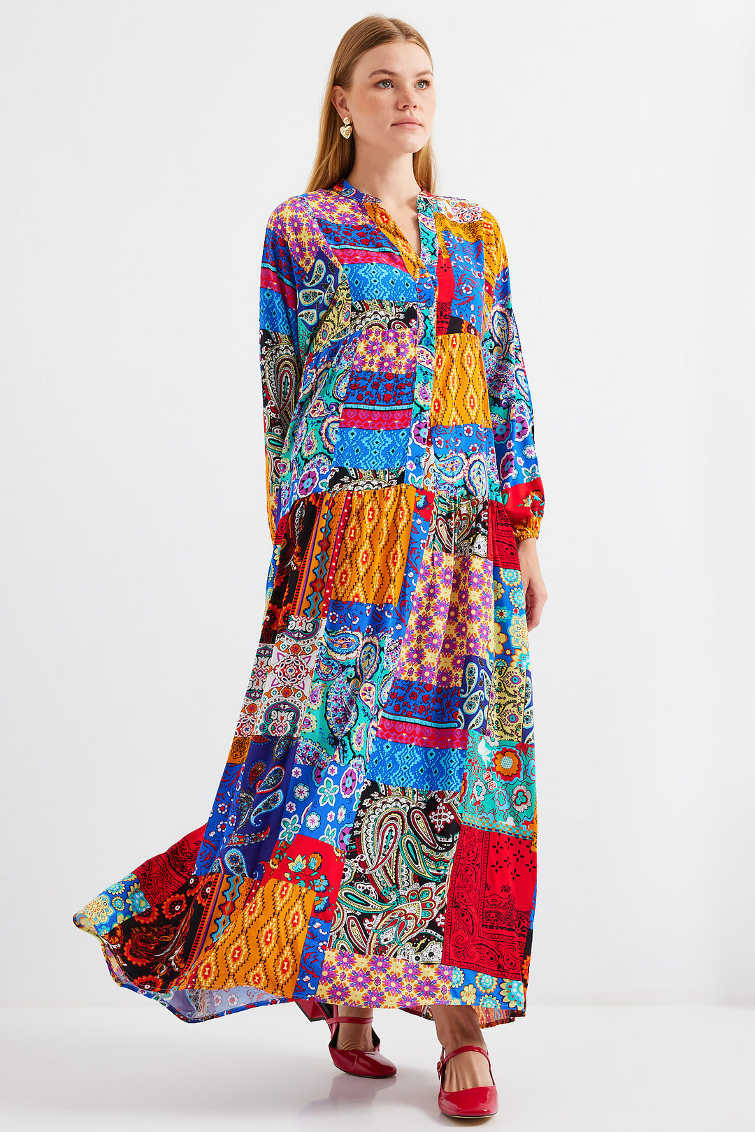 BGD Women Authentic Patterned Dress - Multi-colored - King’s Lynn