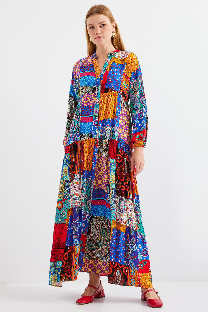 BGD Women Authentic Patterned Dress - Multi-colored - King’s Lynn