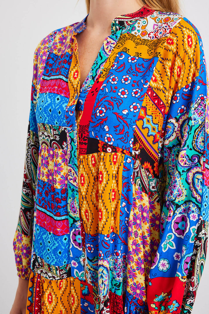BGD Women Authentic Patterned Dress - Multi-colored - King’s Lynn