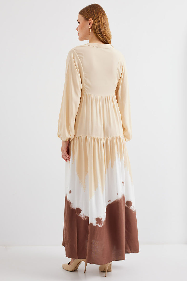 BGD Women Authentic Patterned Dress - T. Brown - Avondale