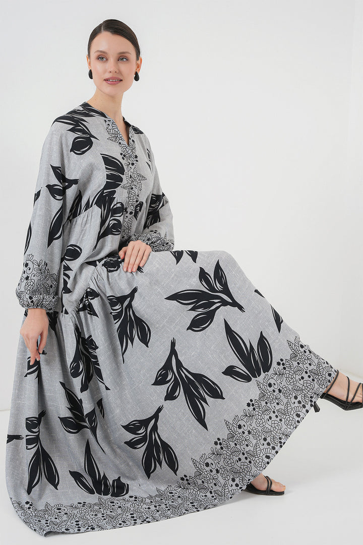 BGD Women Authentic Patterned Dress - Stone - Havant