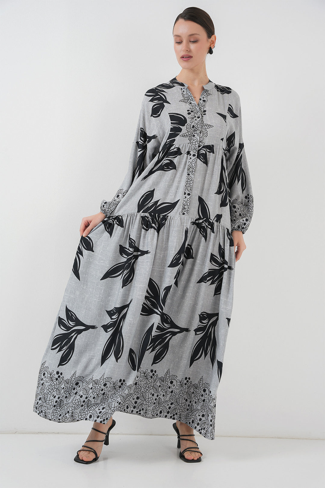 BGD Women Authentic Patterned Dress - Stone - Havant