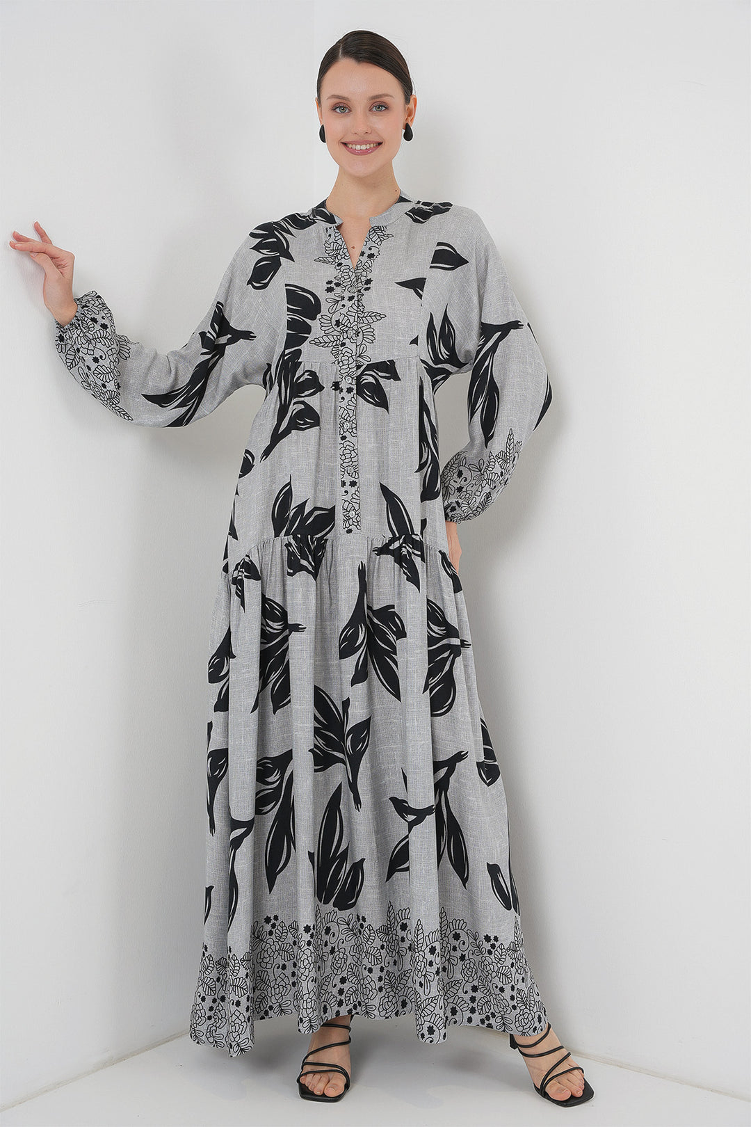 BGD Women Authentic Patterned Dress - Stone - Havant