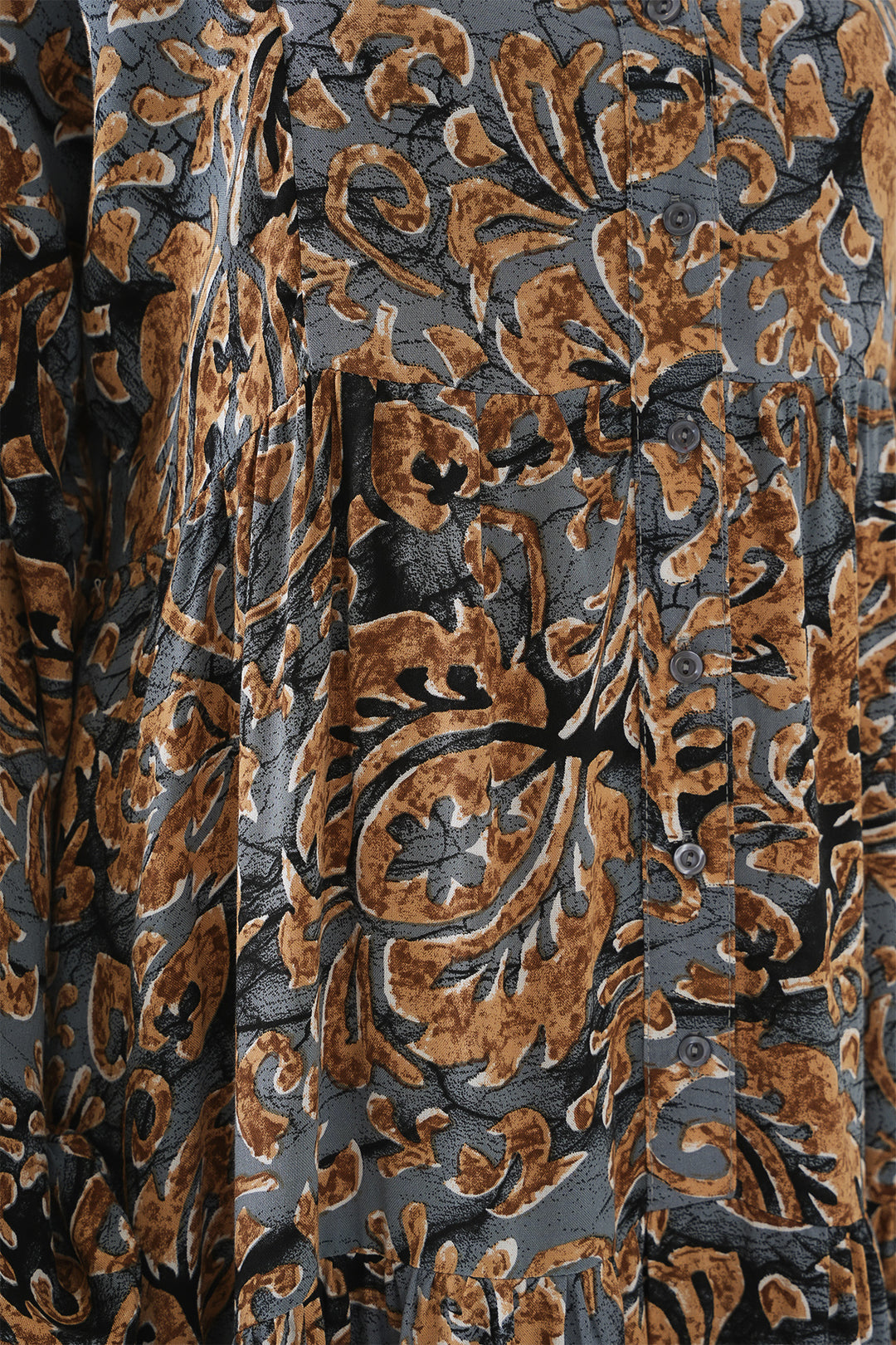 BGD Women Authentic Patterned Hijab Dress - Ash Gray - Lakewood