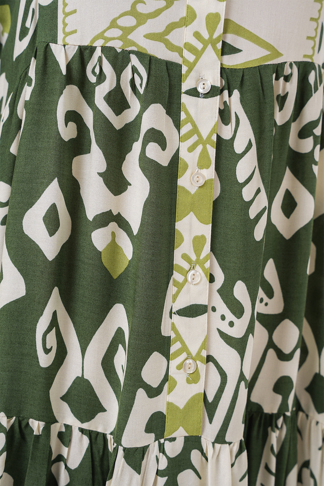 BGD Women Authentic Patterned Hijab Dress - B. Khaki - Città di Castello