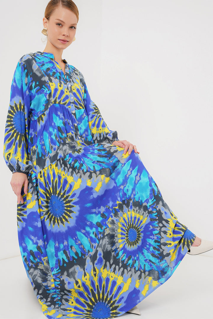 BGD Women Authentic Patterned Hijab Dress - N. Saks - Fairborn