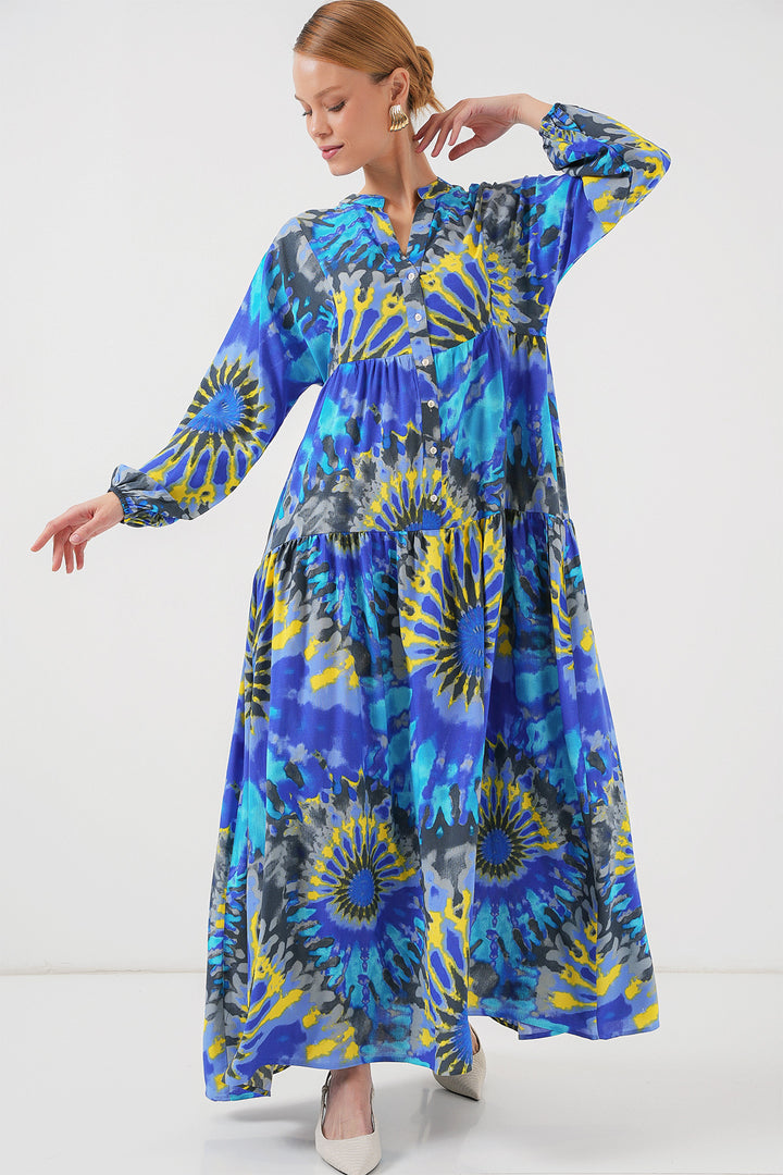 BGD Women Authentic Patterned Hijab Dress - N. Saks - Fairborn